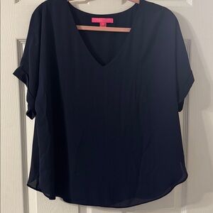 Lilly Pulitzer Navy Blouse